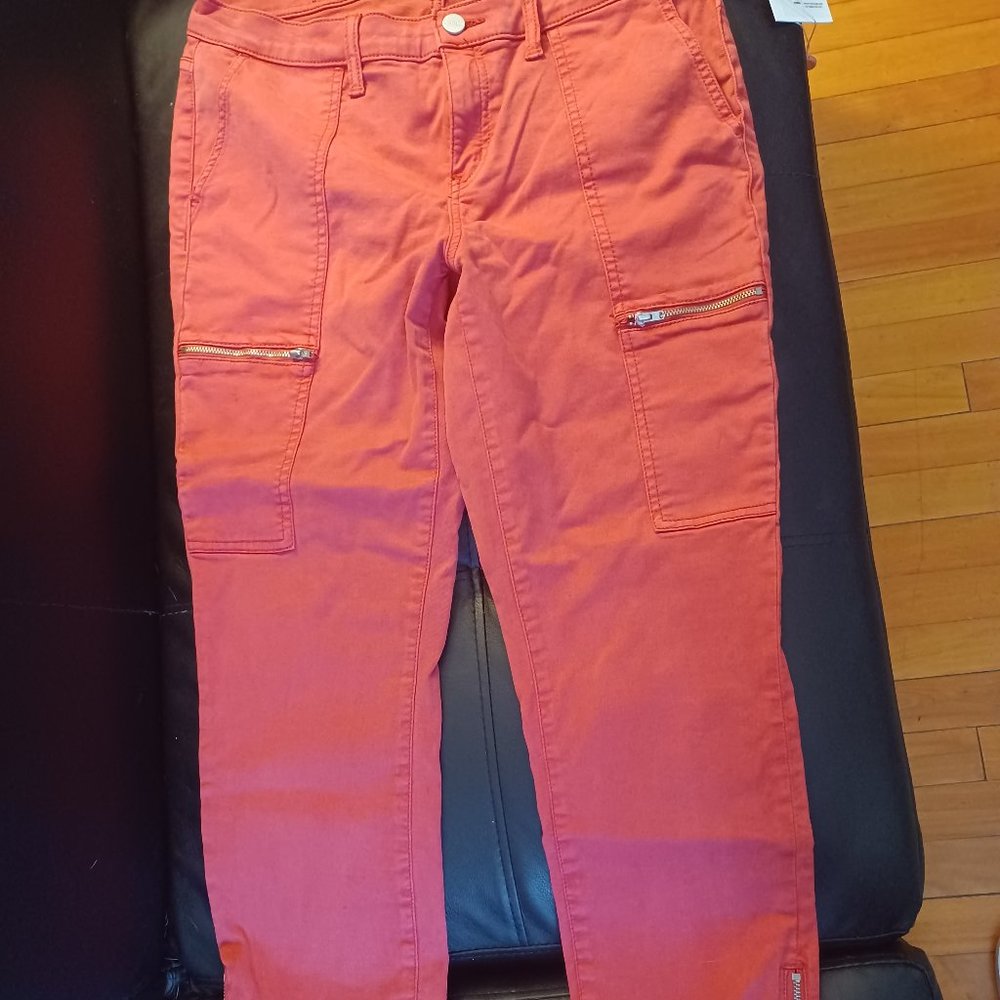 Meritage Military Patch Pocket Skinny Jean with ankle zippers